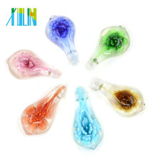 Handmade Jewelry 3D Flower Lampwork Glass Pendants 12pcs/box, MC0063